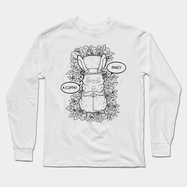 Top Hat Bunny Long Sleeve T-Shirt by zarya_kiqo